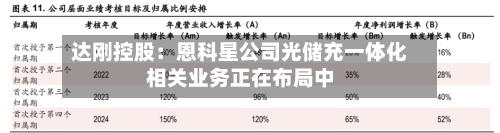 达刚控股:恩科星公司光储充一体化相关业务正在布局中-第3张图片