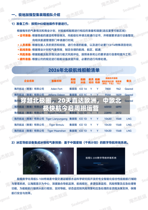 穿越北极圈，20天直达欧洲	，中欧北极快航今启周班运营-第2张图片
