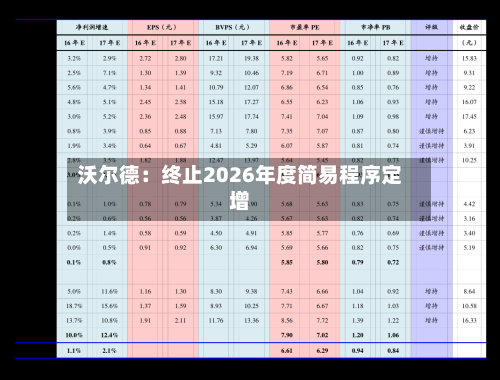 沃尔德:终止2026年度简易程序定增-第3张图片