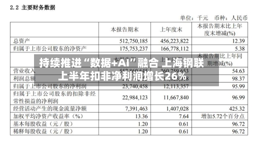 持续推进“数据+AI”融合 上海钢联上半年扣非净利润增长26%-第2张图片