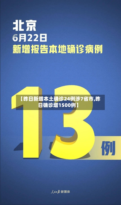 【昨日新增本土确诊24例涉7省市,昨日确诊增1500例】