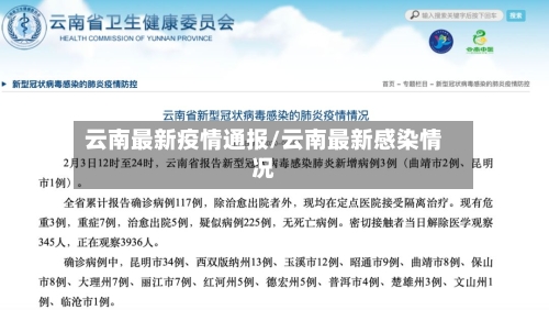 云南最新疫情通报/云南最新感染情况-第3张图片