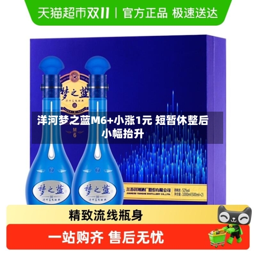 洋河梦之蓝M6+小涨1元 短暂休整后小幅抬升