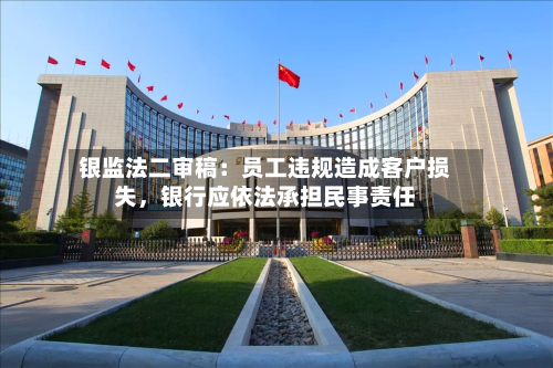 银监法二审稿：员工违规造成客户损失，银行应依法承担民事责任-第2张图片