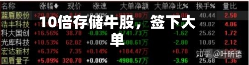10倍存储牛股,签下大单