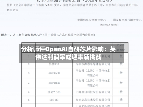 分析师评OpenAI自研芯片影响：英伟达利润率或迎来新挑战-第2张图片