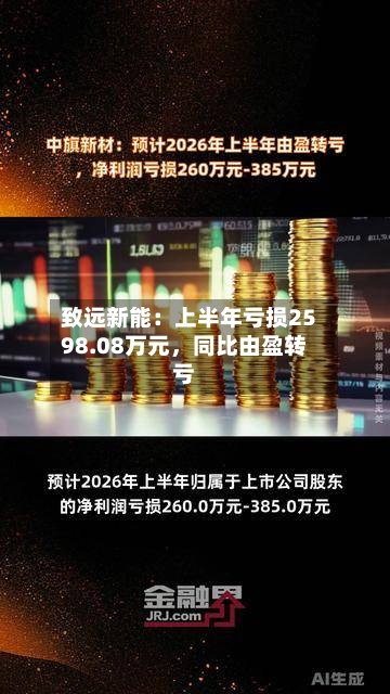 致远新能：上半年亏损2598.08万元，同比由盈转亏-第3张图片