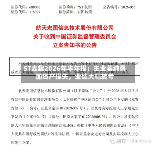 ST麦趣2026年半年报：主业萎缩叠加资产损失，业绩大幅转亏-第2张图片