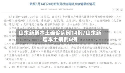 山东新增本土确诊病例14例/山东新增本土病例6例