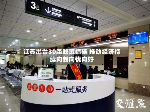 江苏出台30条政策措施 推动经济持续向新向优向好